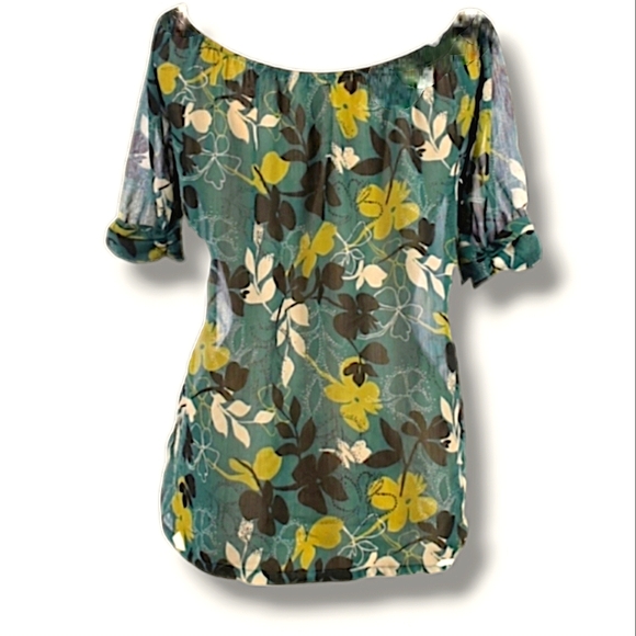 🌱Green and Teal blouse - Picture 2 of 3